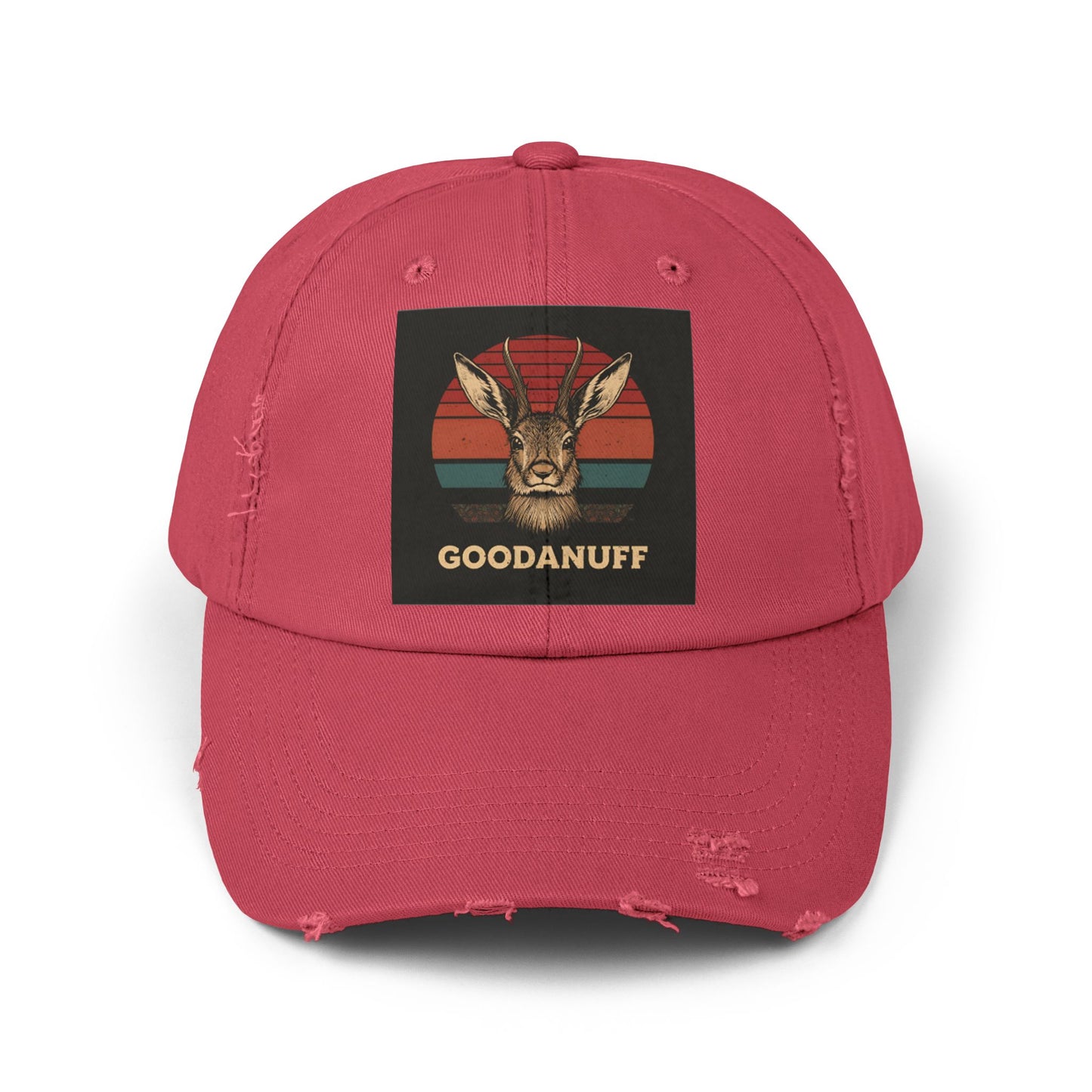 Jackalope...GoodaNuff Distressed Baseball Cap