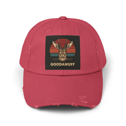 Jackalope...GoodaNuff Distressed Baseball Cap