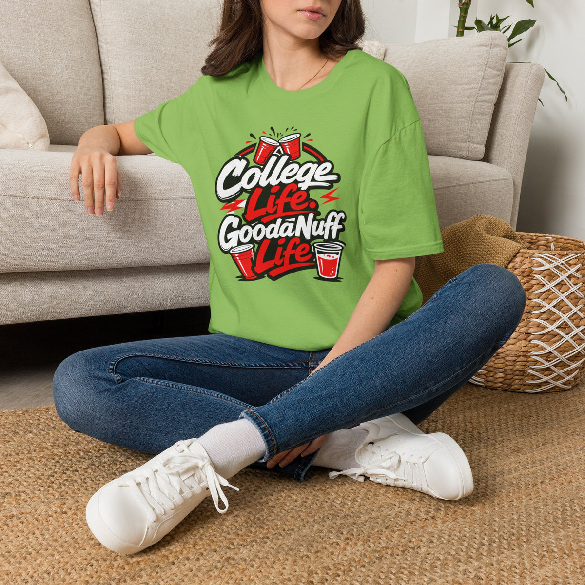 College Life. GoodaNuff Life. Unisex Softstyle T-Shirt