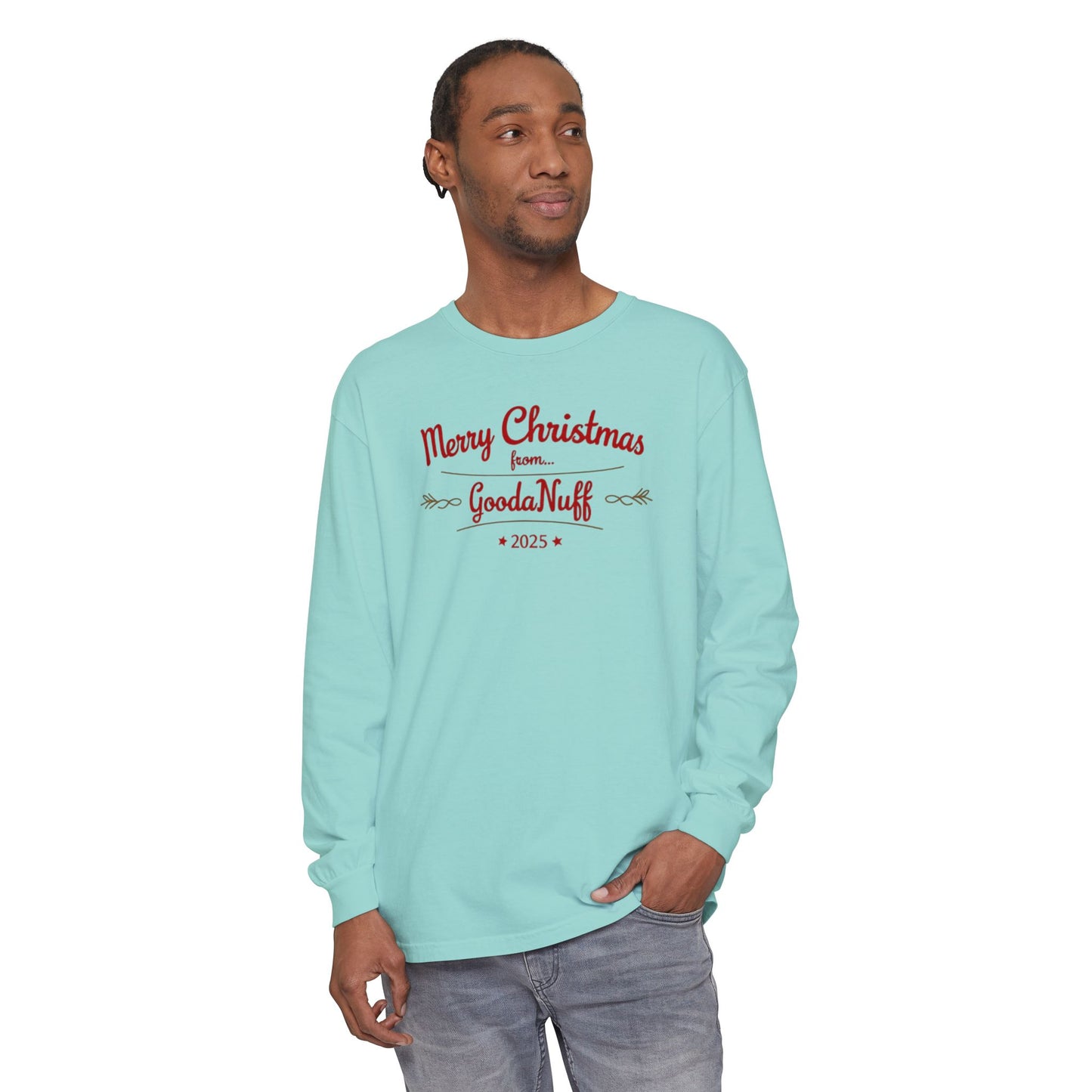 Merry Christmas from...GoodaNuff 2025 Unisex Long Sleeve Tee