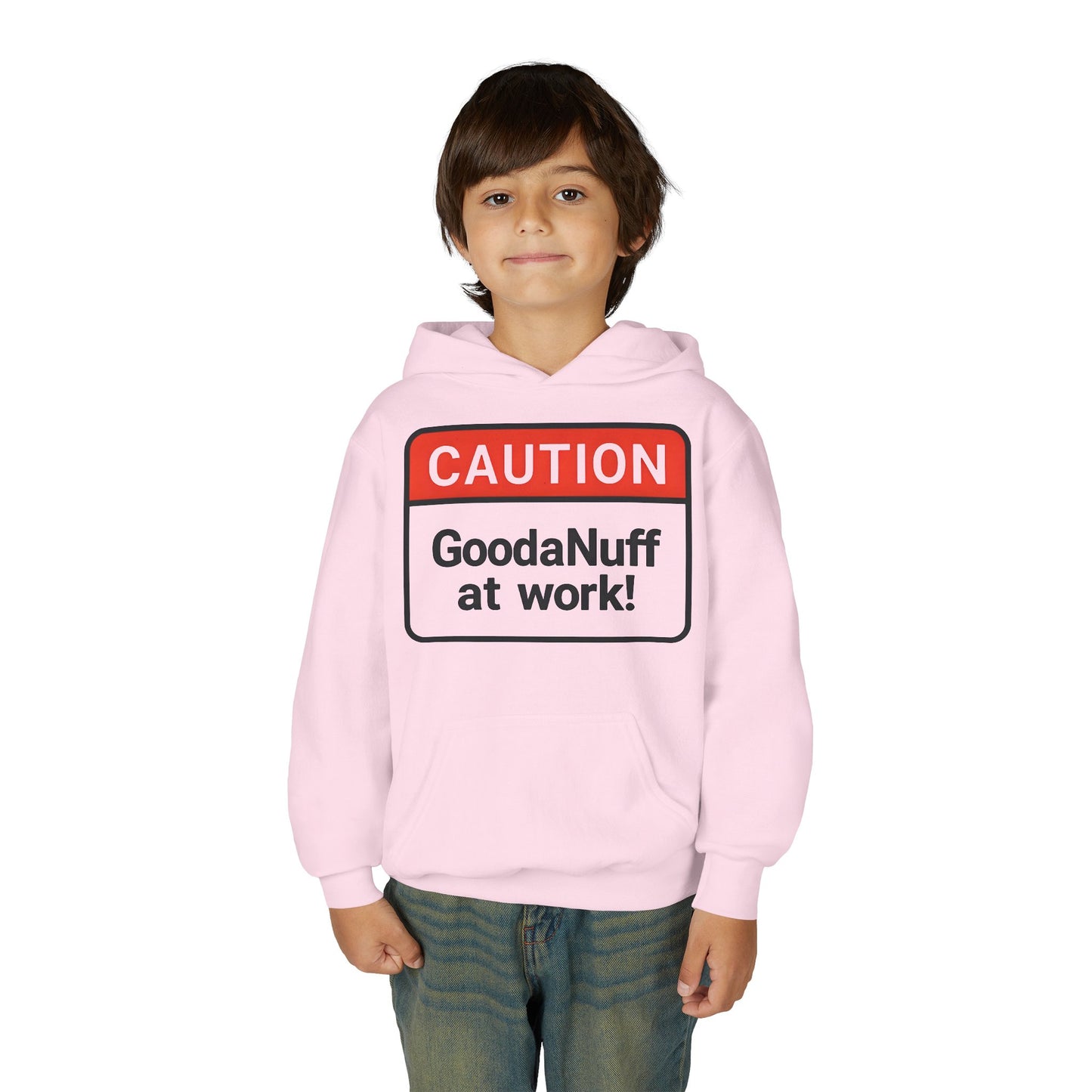 Caution-GoodaNuff at Work Unisex Youth Hoodie