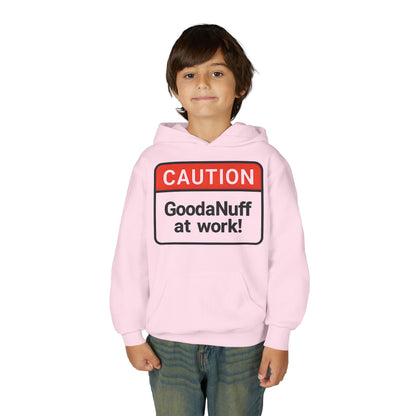 Caution-GoodaNuff at Work Unisex Youth Hoodie