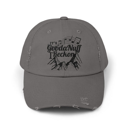 It's GoodaNuff I Reckon Distressed Baseball Cap
