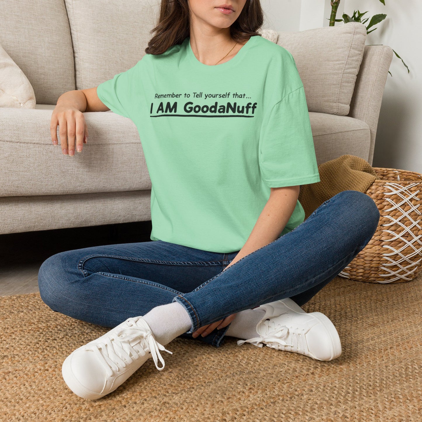Remember to Tell yourself that...I AM GoodaNuff Unisex Softstyle T-Shirt