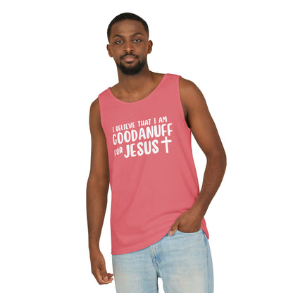 I Believe that I am GoodaNuff for Jesus Men's Lightweight Tank Top