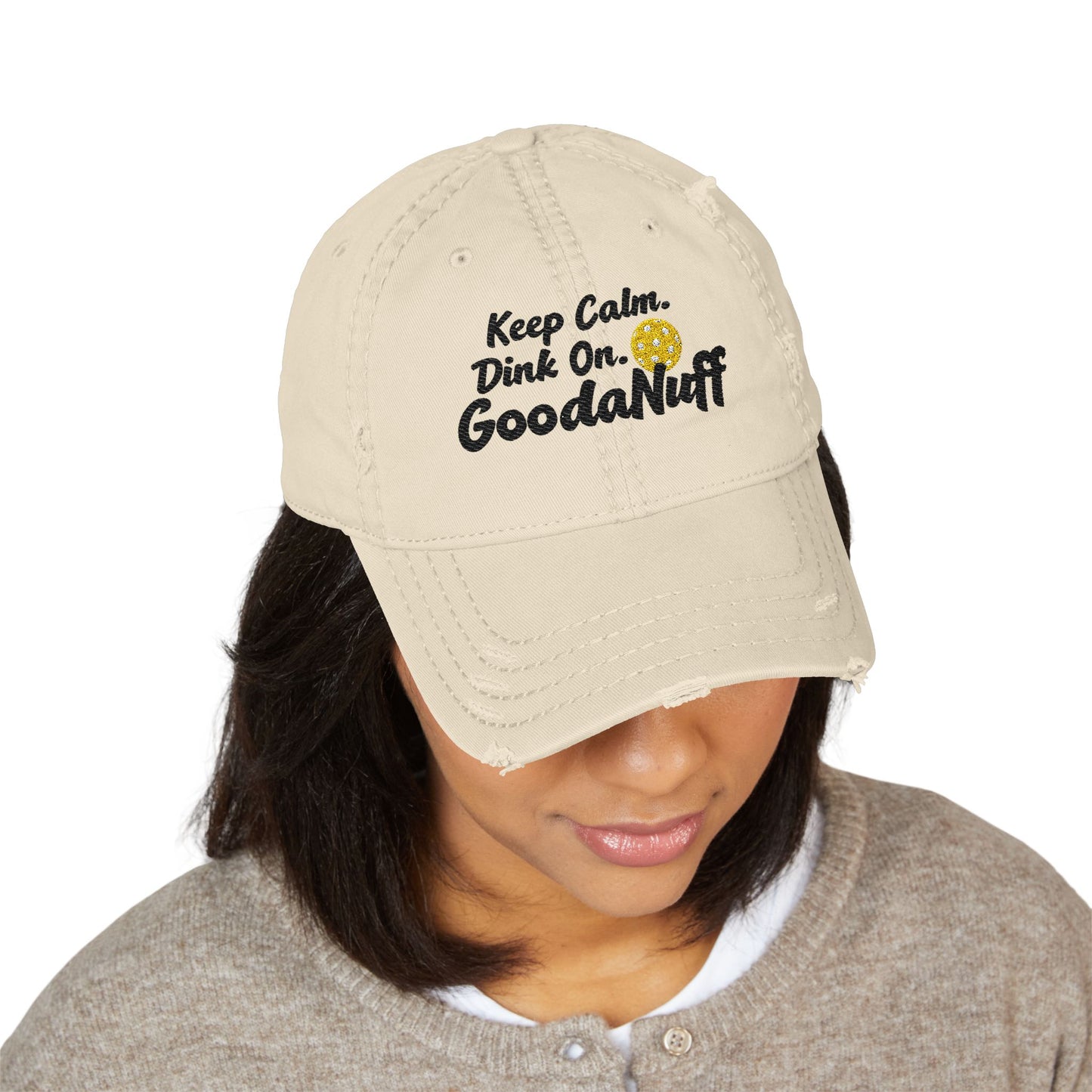 Keep Calm. Dink On. GoodaNuff Embroidery Baseball Cap