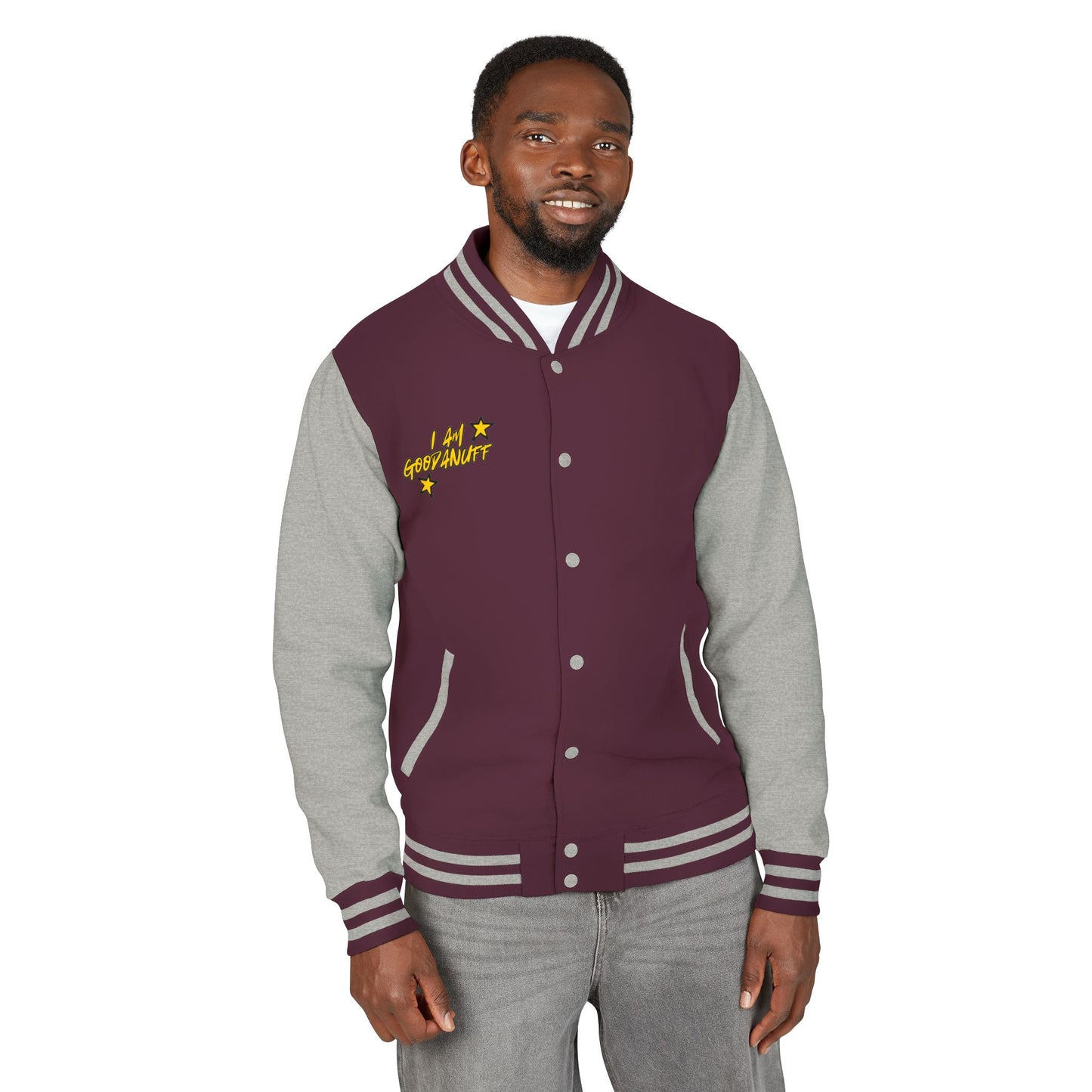 I Am GoodaNuff Unisex Letterman Jacket