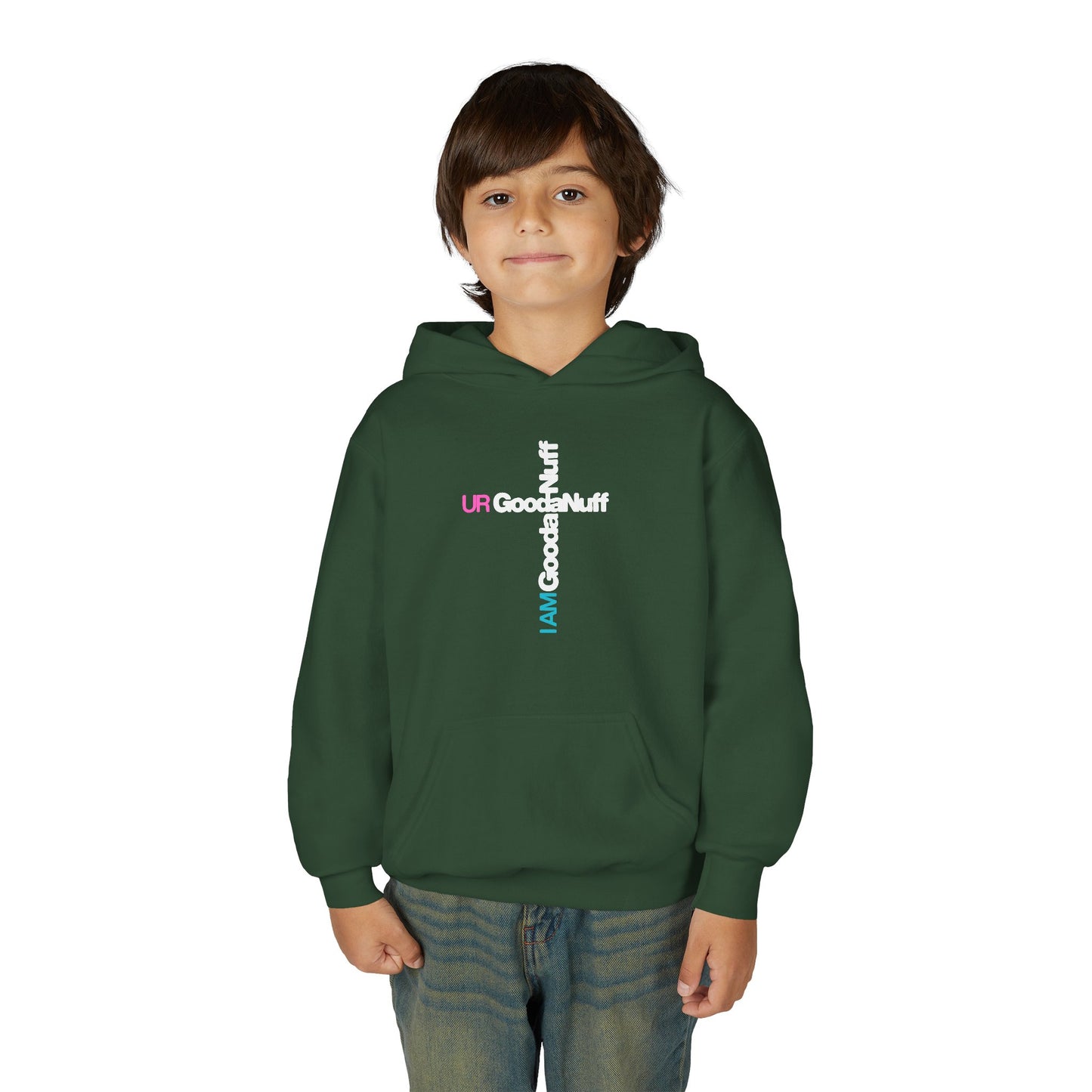 I AM GoodaNuff. UR GoodaNuff Unisex Youth Hoodie