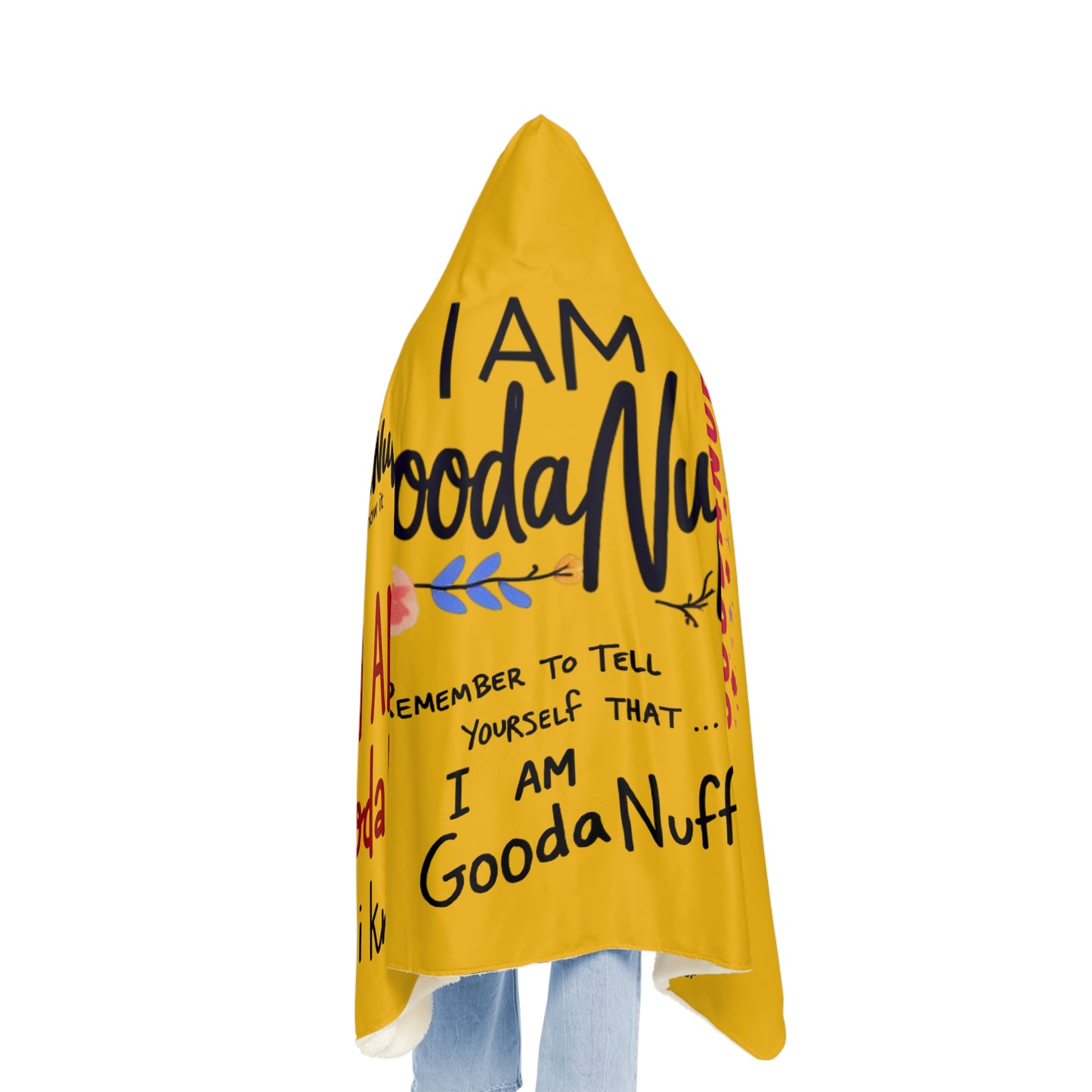 I Am GoodaNuff Lightweight Blanket Hoodie