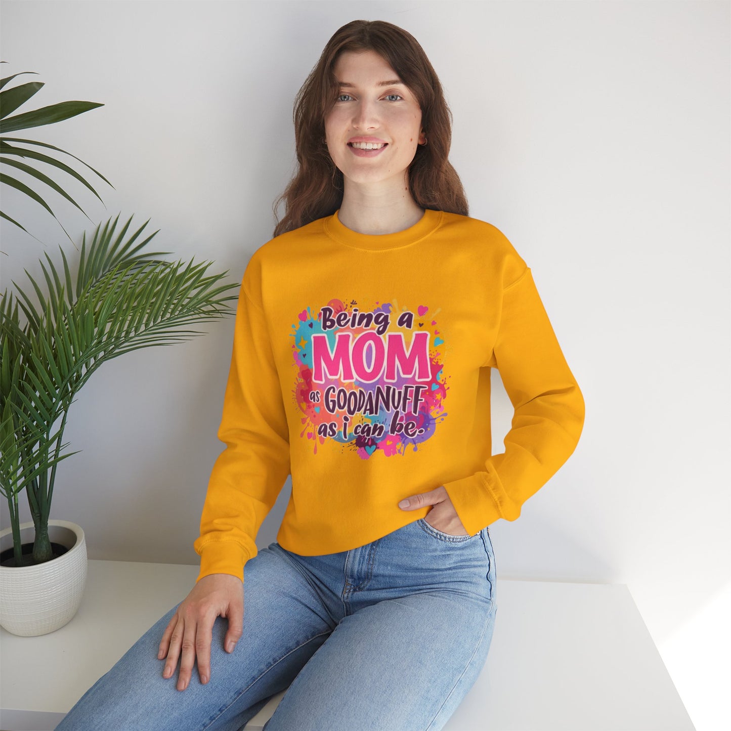 Being a Mom as GoodaNuff as I can be Unisex Softstyle T-Shirt