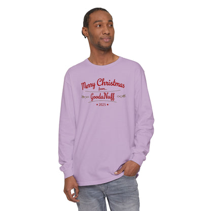 Merry Christmas from...GoodaNuff 2025 Unisex Long Sleeve Tee