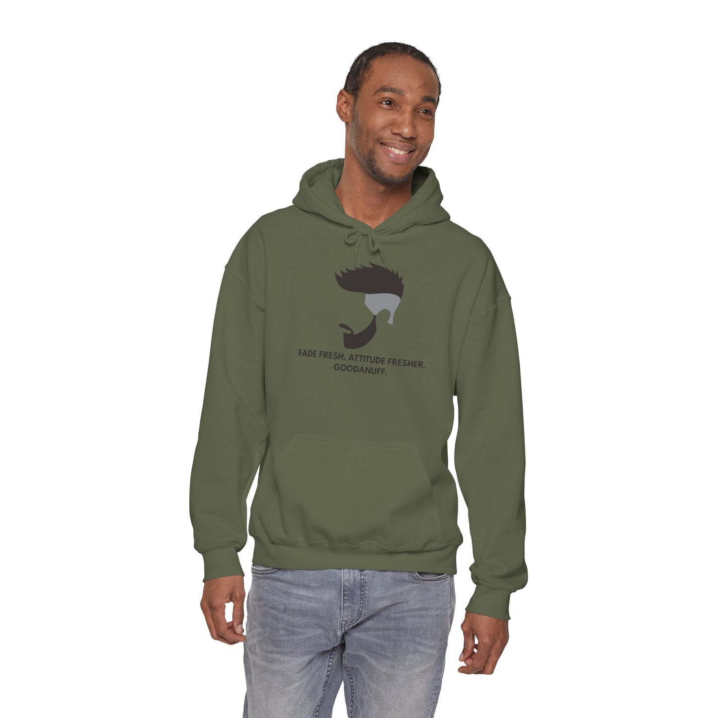 Fade Fresh. Attitude Fresher. GoodaNuff Unisex Hoodie