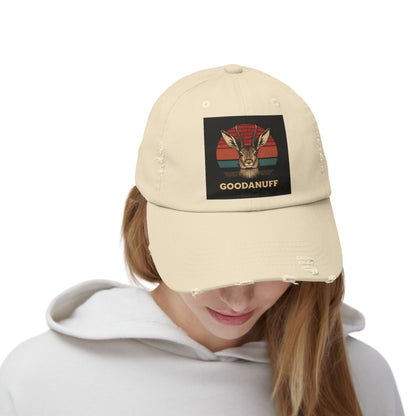 Jackalope...GoodaNuff Distressed Baseball Cap