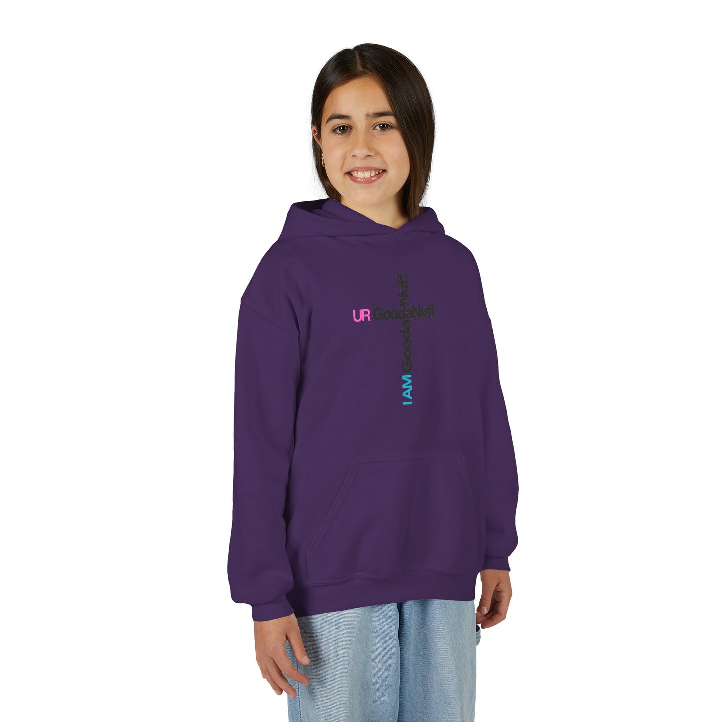 I AM GoodaNuff. UR GoodaNuff Unisex Youth Hoodie