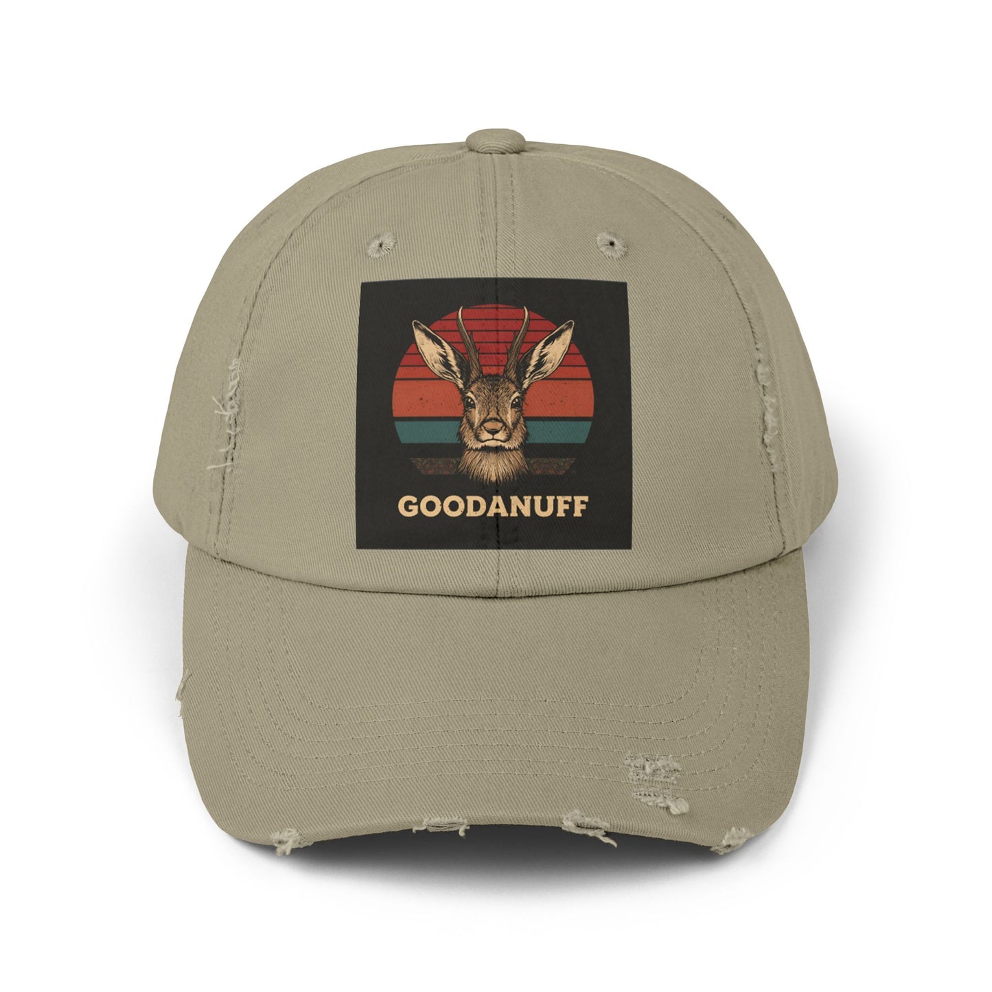 Jackalope...GoodaNuff Distressed Baseball Cap