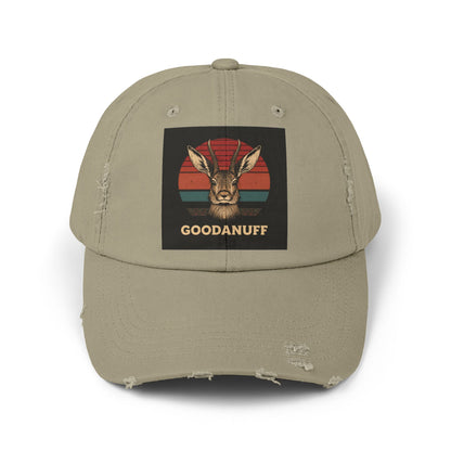 Jackalope...GoodaNuff Distressed Baseball Cap