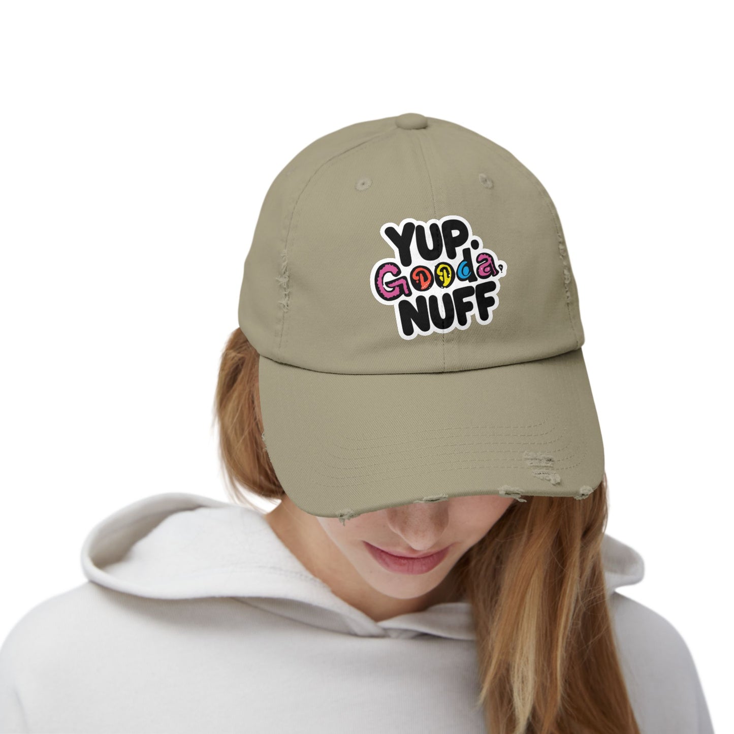 Yup. GoodaNuff Distressed Baseball Cap