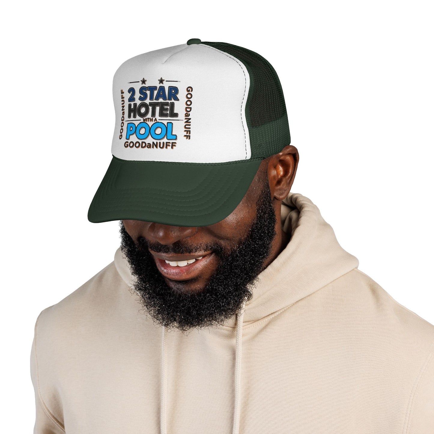 2 Star Hotel with a Pool. GoodaNuff Trucker Hat