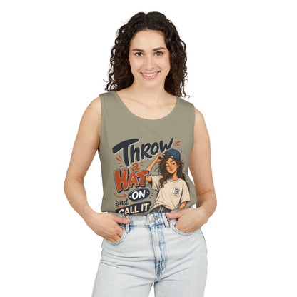 Throw a Hat on and Call it GoodaNuff! Women's Unisex Tank Top