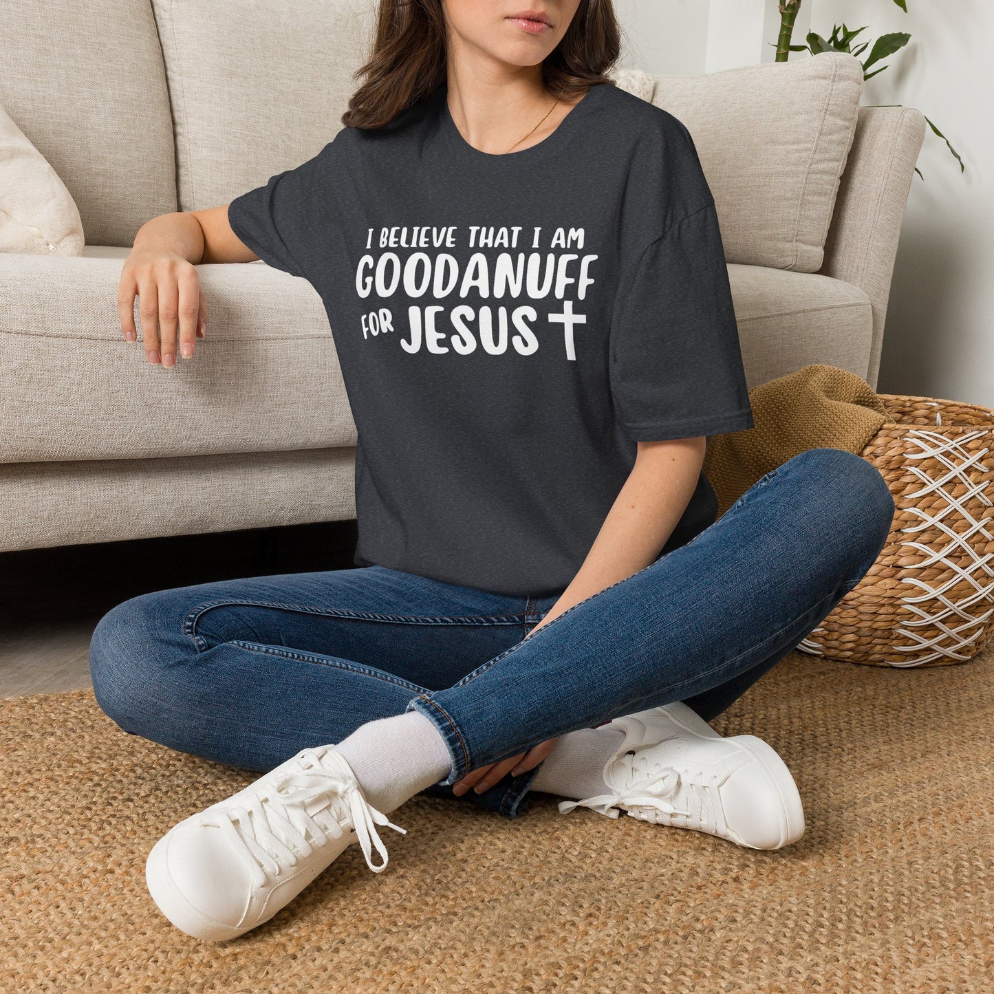 I Believe that I am GoodaNuff for Jesus Unisex Softstyle T-Shirt