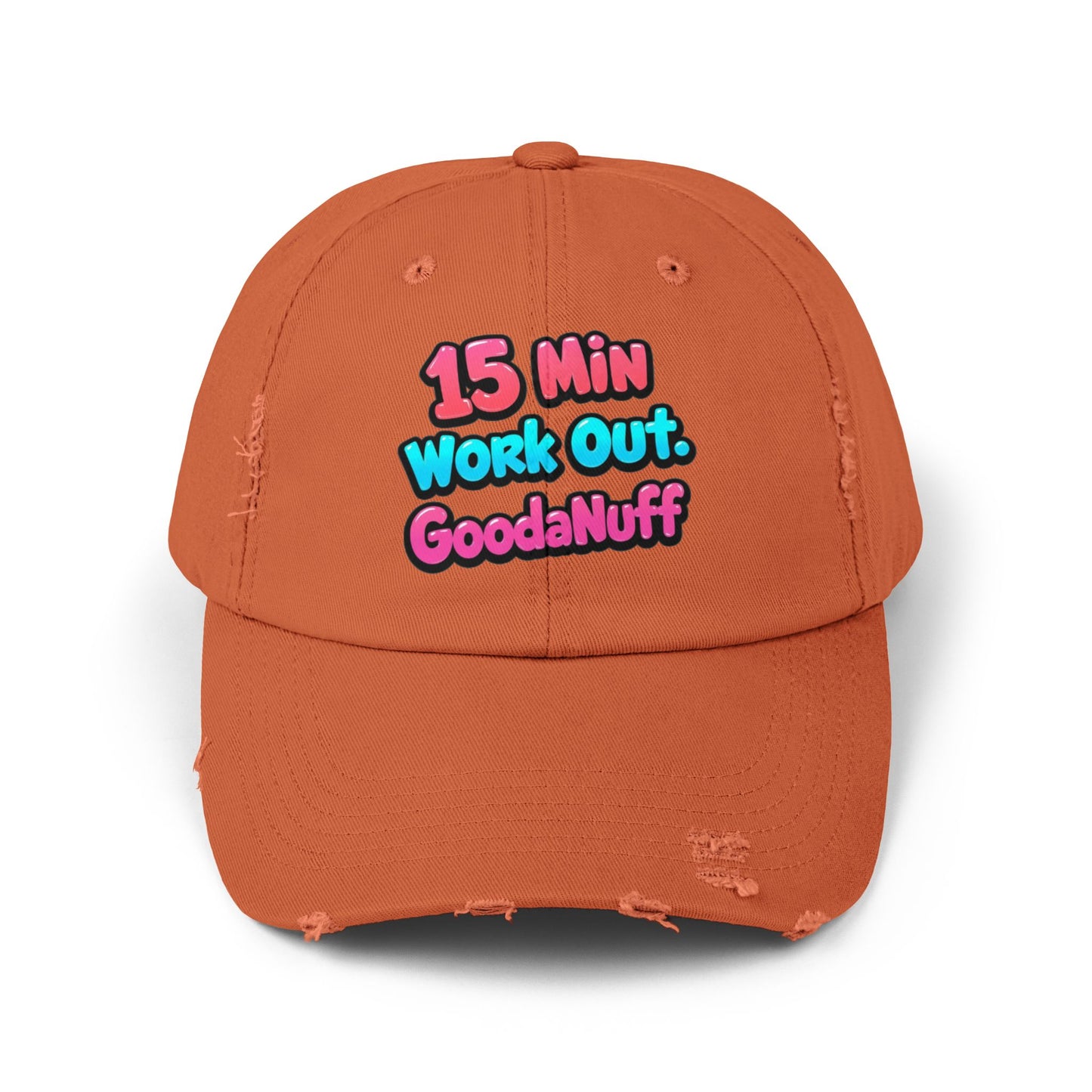 15 Min Workout GoodaNuff Distressed Baseball Cap