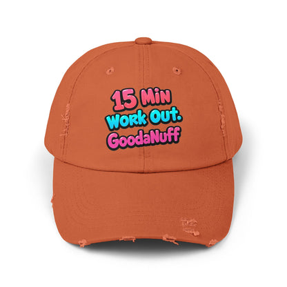 15 Min Workout GoodaNuff Distressed Baseball Cap
