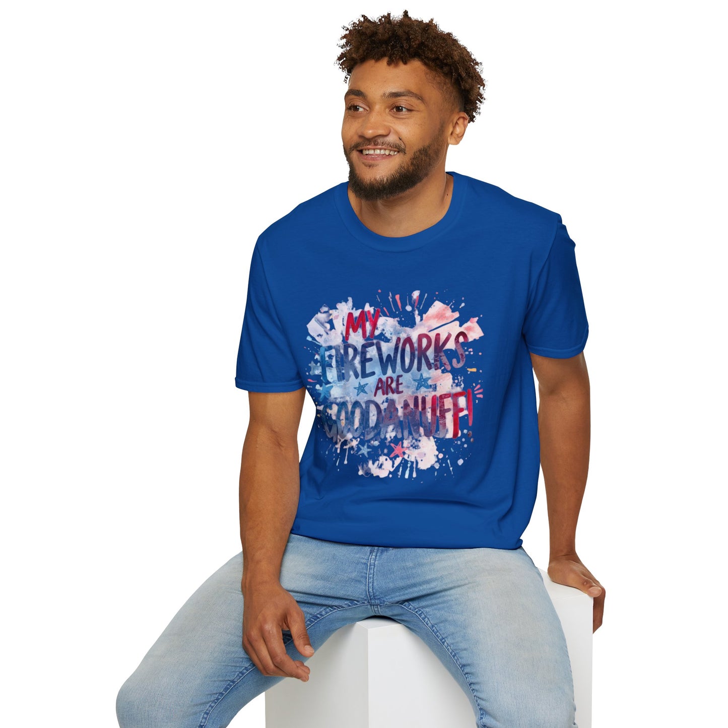 My Fireworks are GoodaNuff Unisex Softstyle T-Shirt
