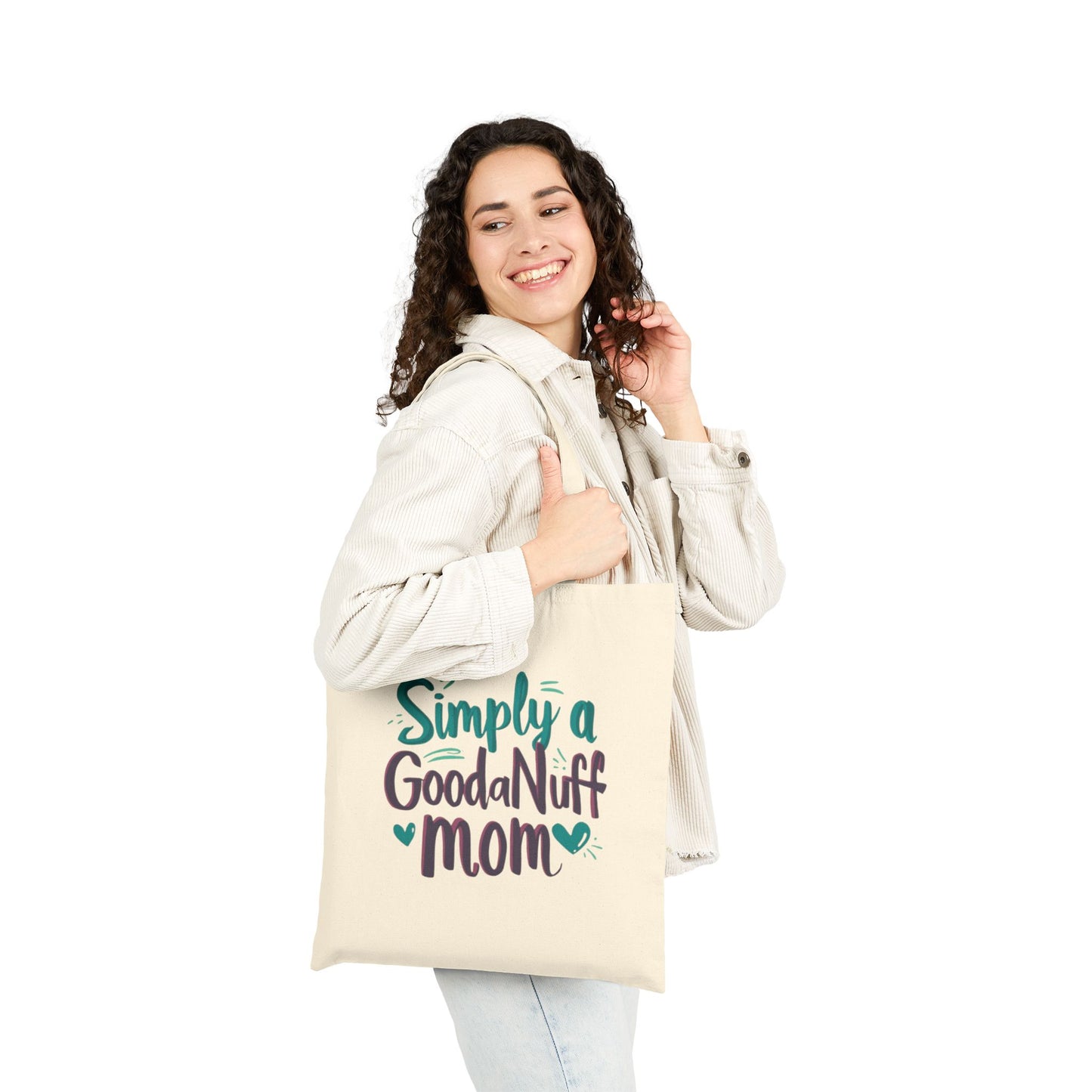 Simply a GoodaNuff Mom Cotton Tote Bag