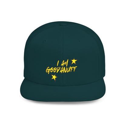 I Am GoodaNuff Embroidery Flat Bill Cap
