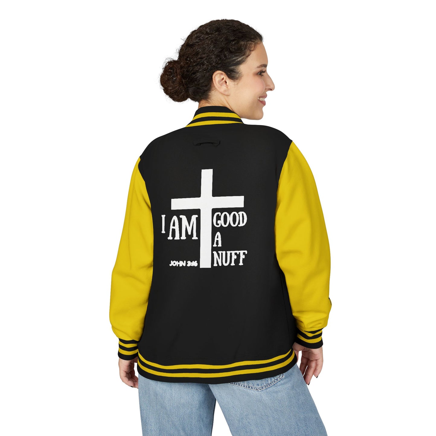 I AM GoodaNuff Unisex Letterman Jacket