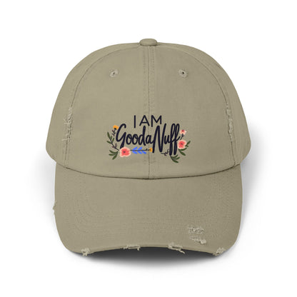 I AM GoodaNuff Distressed Baseball Cap