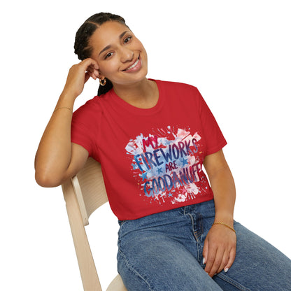 My Fireworks are GoodaNuff Unisex Softstyle T-Shirt