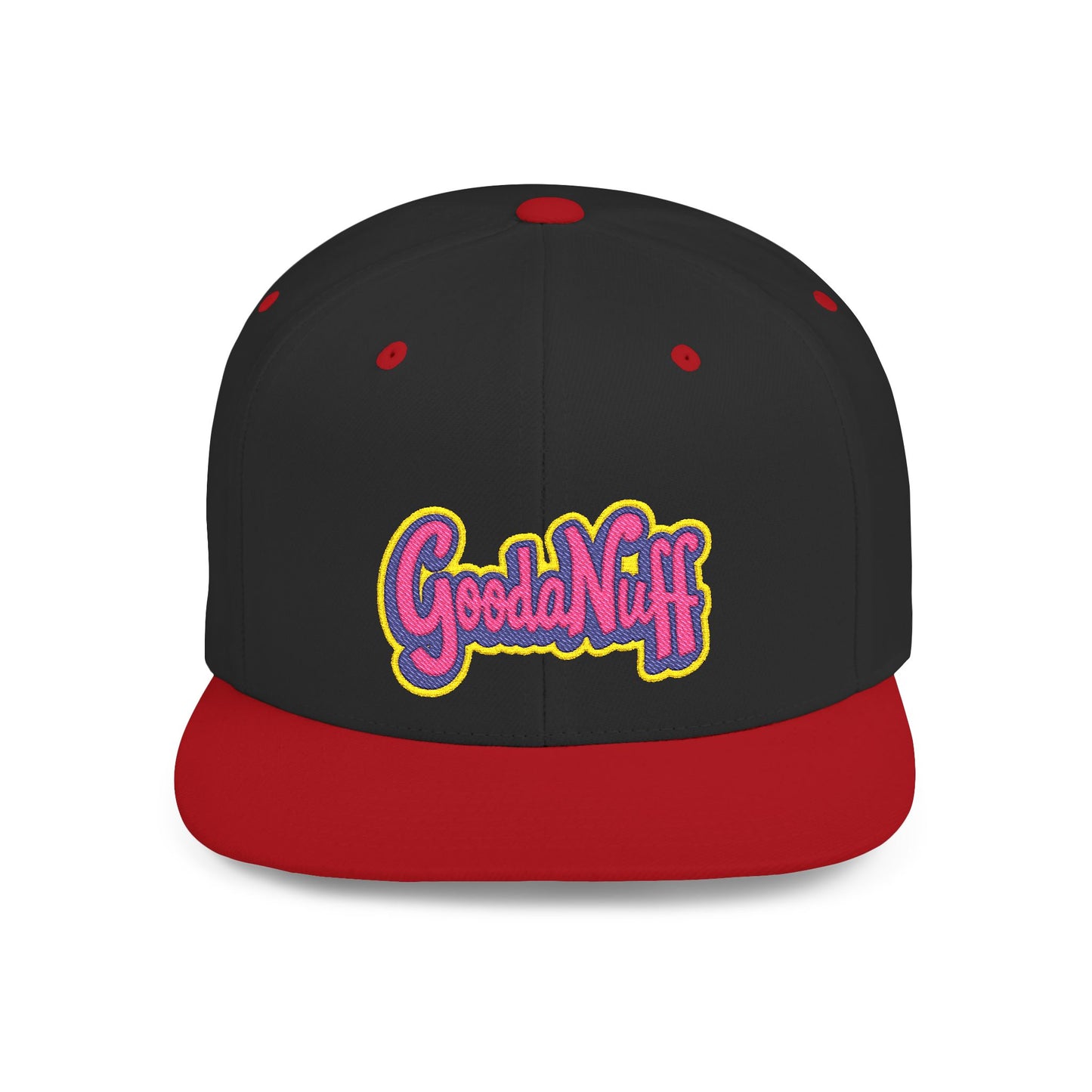 GoodaNuff Embroidery Flat Bill Cap