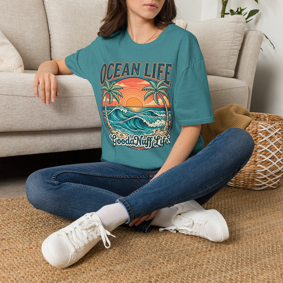 Ocean Life. GoodaNuff Life. Unisex Softstyle T-Shirt