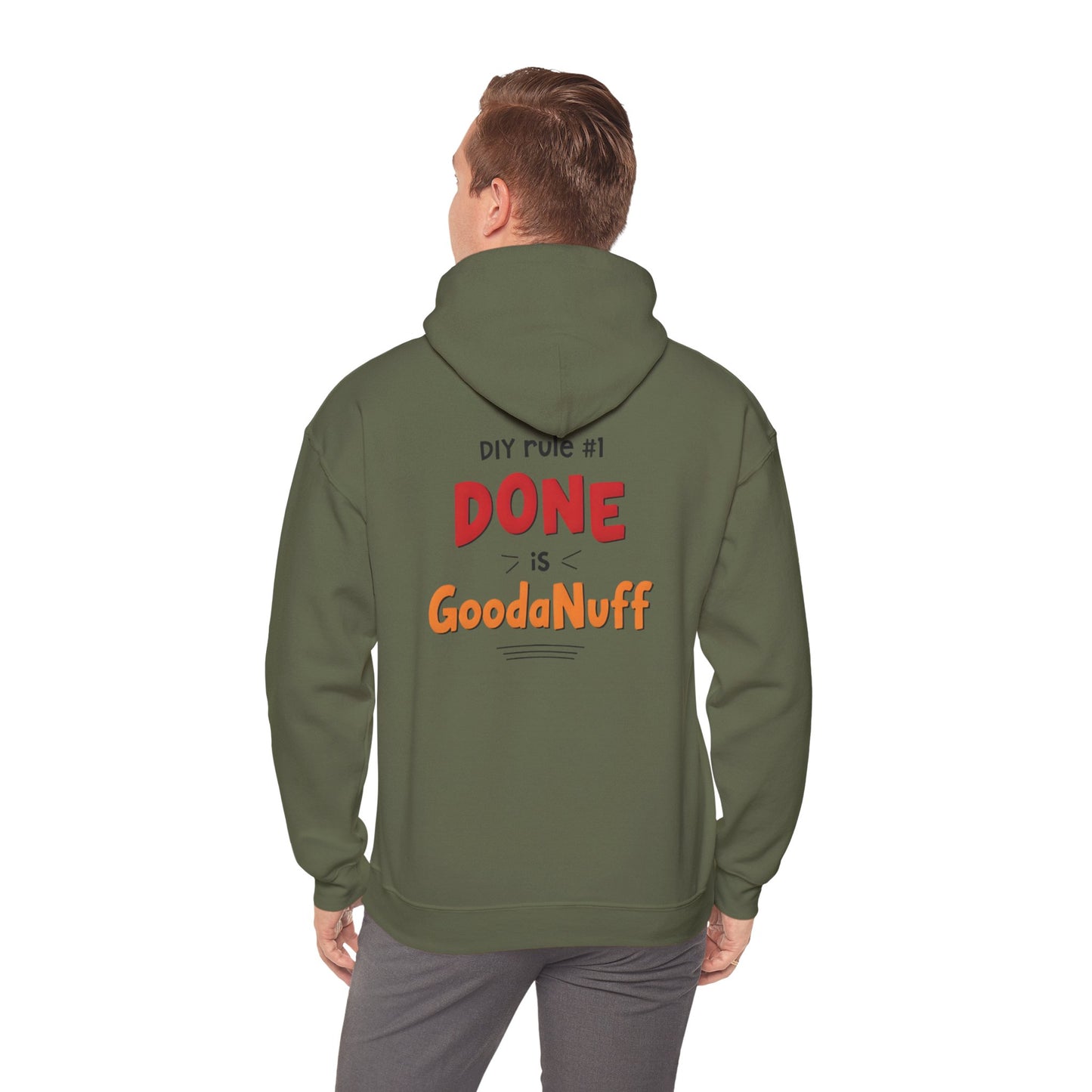 DIY rule #1 Done is GoodaNuff Unisex Hoodie