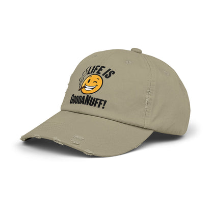 Life is GoodaNuff Distressed Baseball Cap