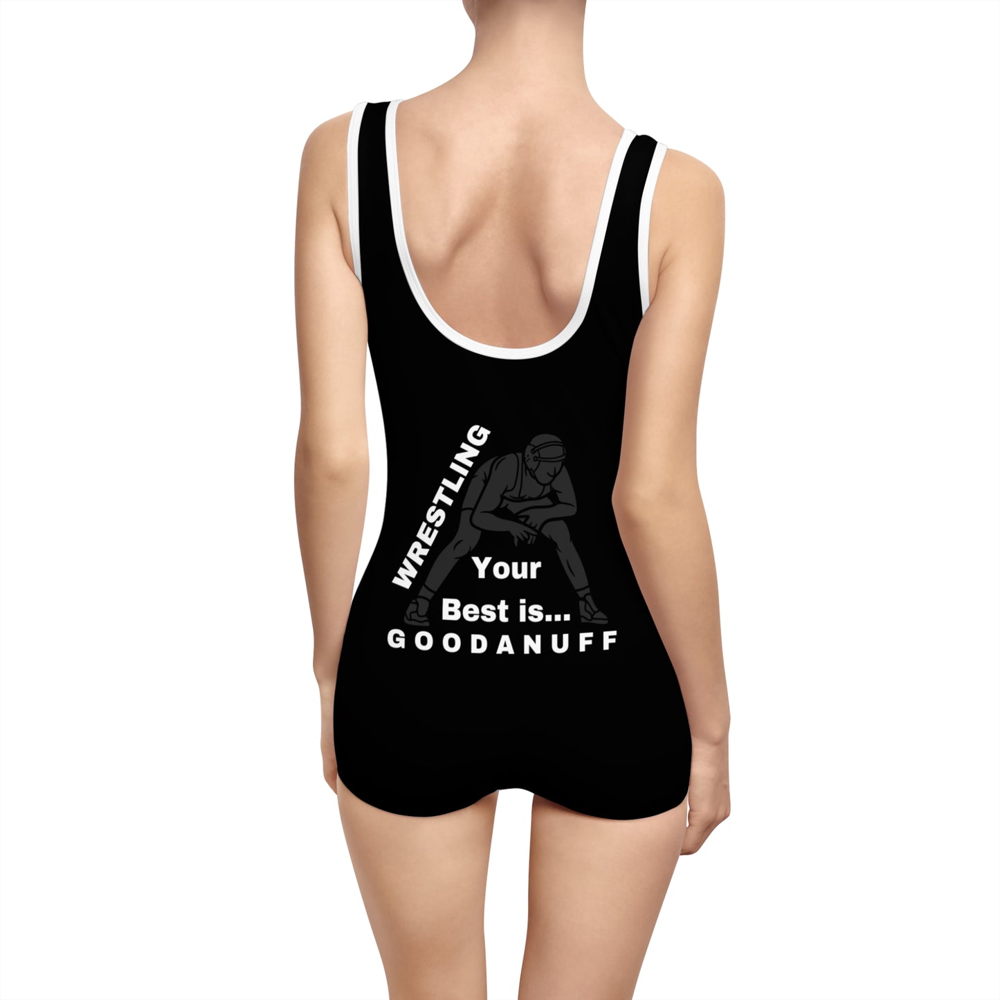 Wrestling Your Best is GoodaNuff Vintage Style Swimsuit