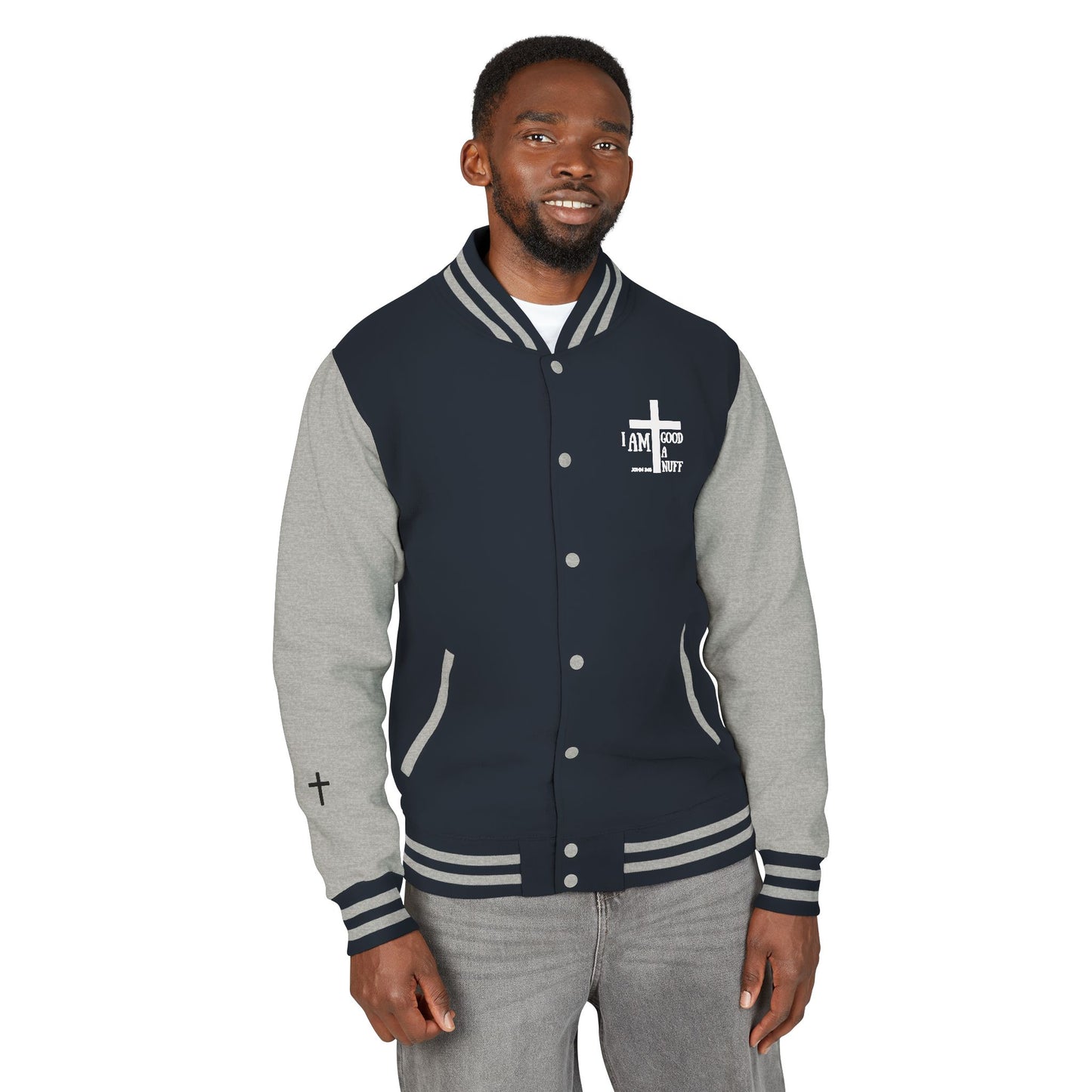 I AM GoodaNuff Unisex Letterman Jacket