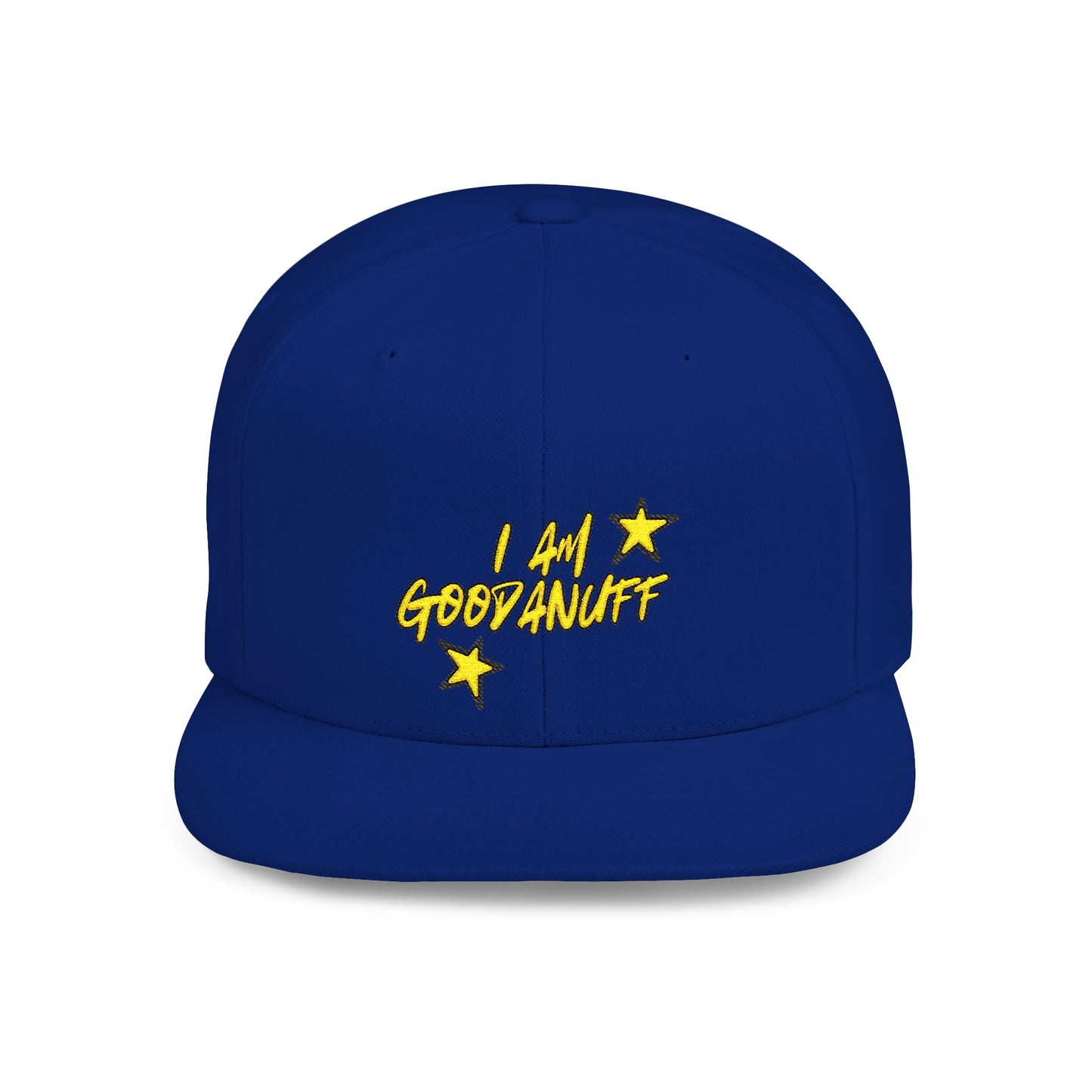 I Am GoodaNuff Embroidery Flat Bill Cap