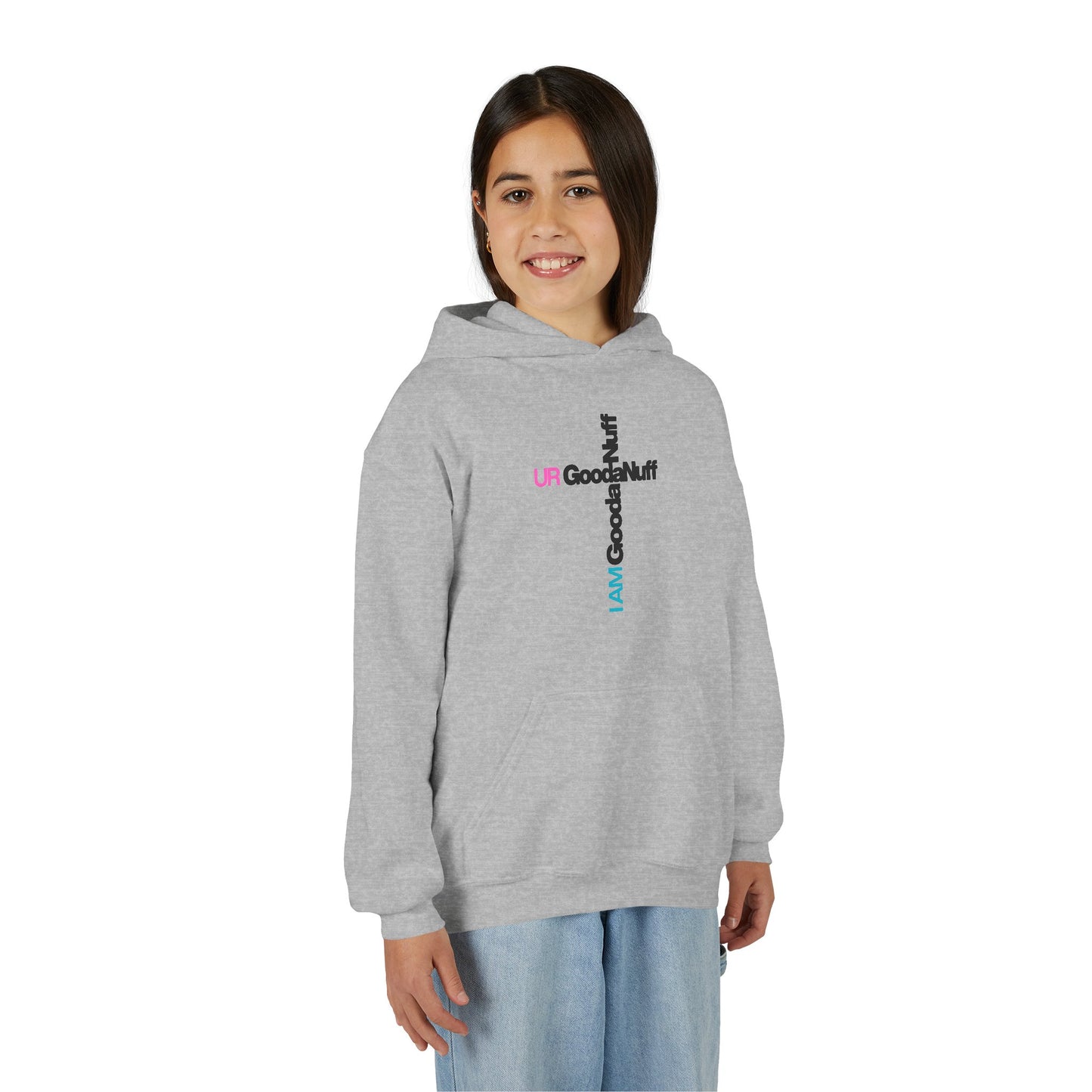 I AM GoodaNuff. UR GoodaNuff Unisex Youth Hoodie