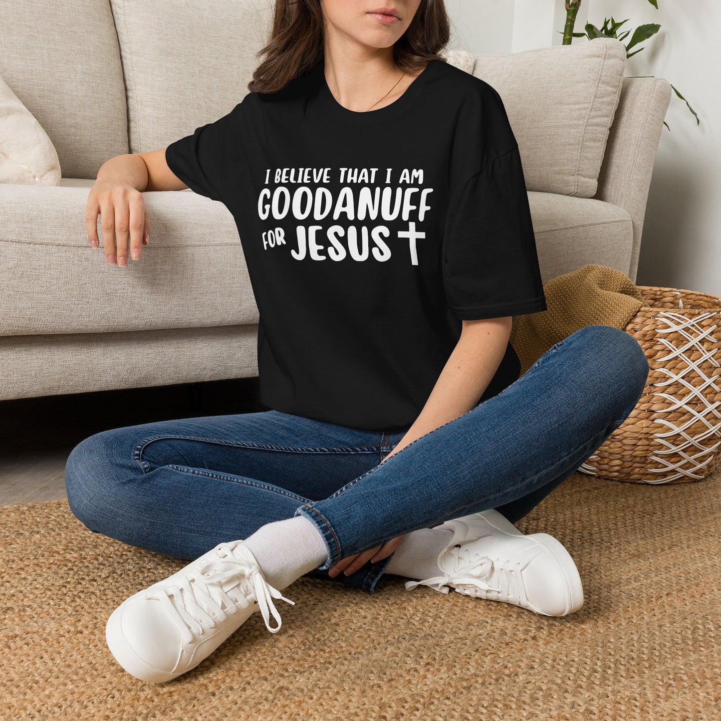 I Believe that I am GoodaNuff for Jesus Unisex Softstyle T-Shirt