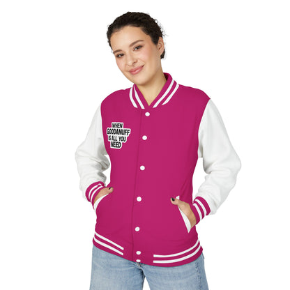 When GoodaNuff is all you Need Unisex Letterman Jacket