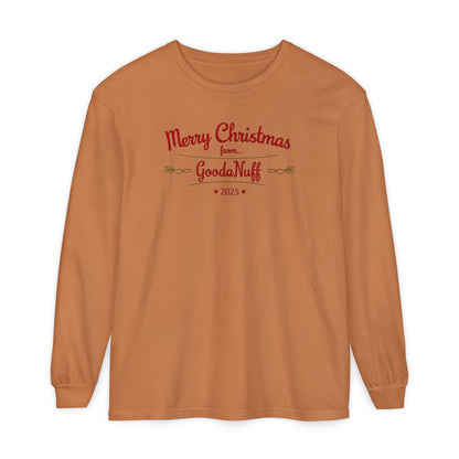 Merry Christmas from...GoodaNuff 2025 Unisex Long Sleeve Tee