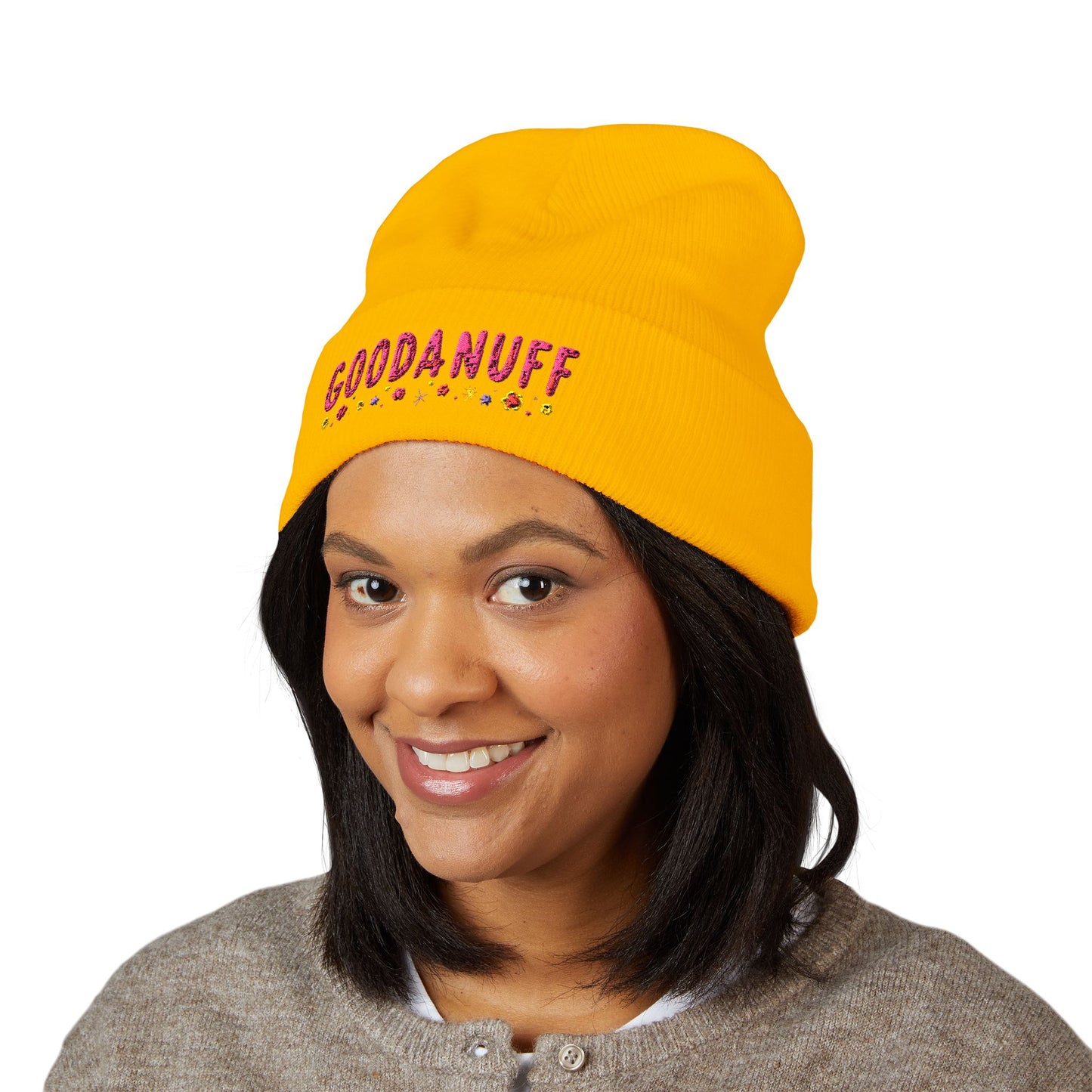 Throw a Sweatshirt on & call it GoodaNuff Cuffed Beanie