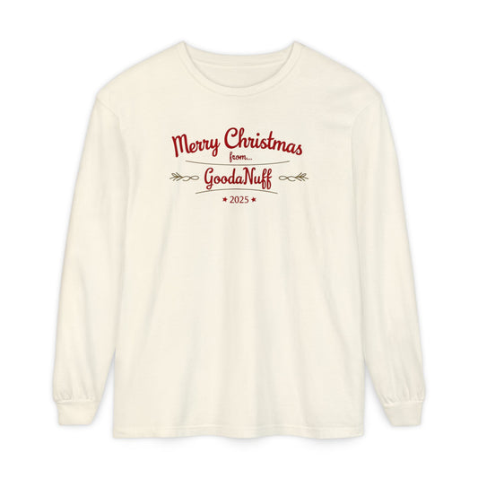 Merry Christmas from...GoodaNuff 2025 Unisex Long Sleeve Tee