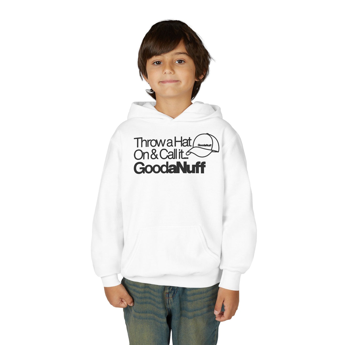 Throw a Hat on & call it GoodaNuff Unisex Youth Hoodie