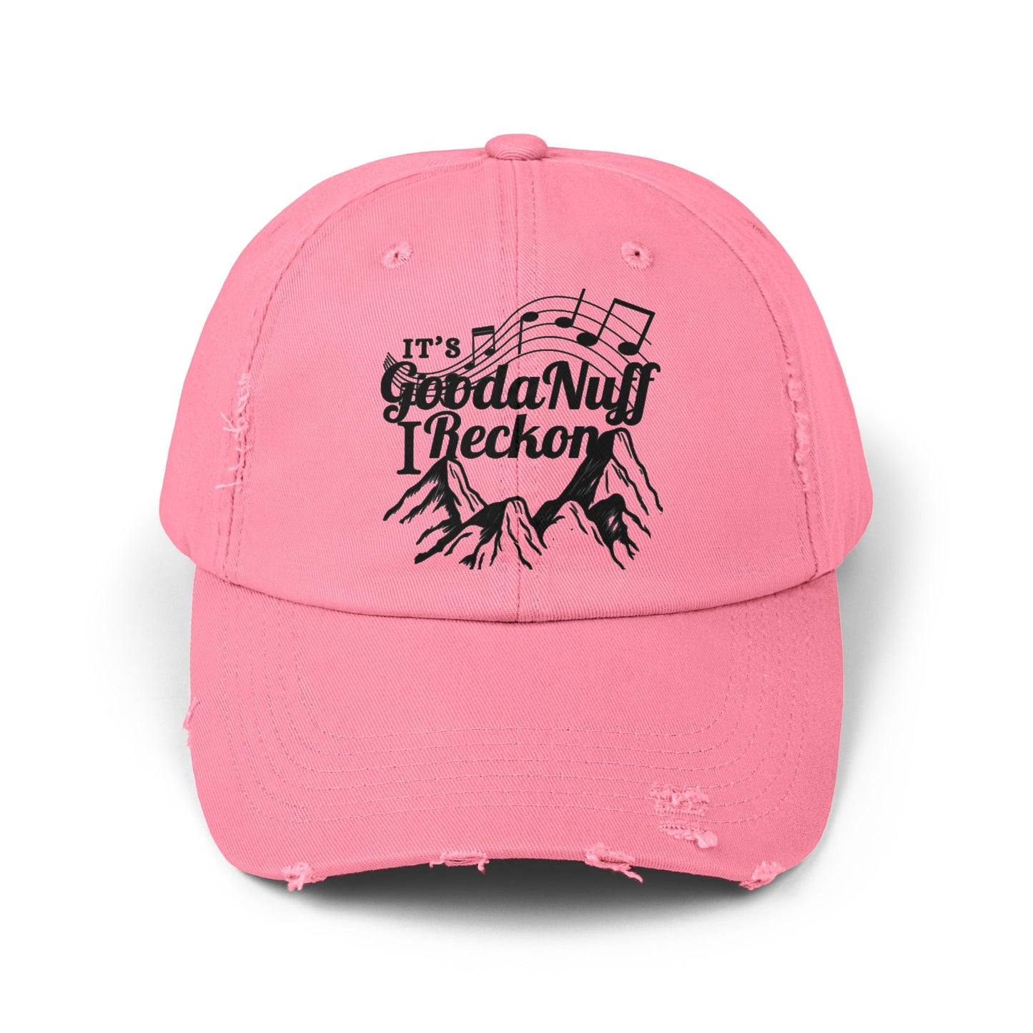 It's GoodaNuff I Reckon Distressed Baseball Cap