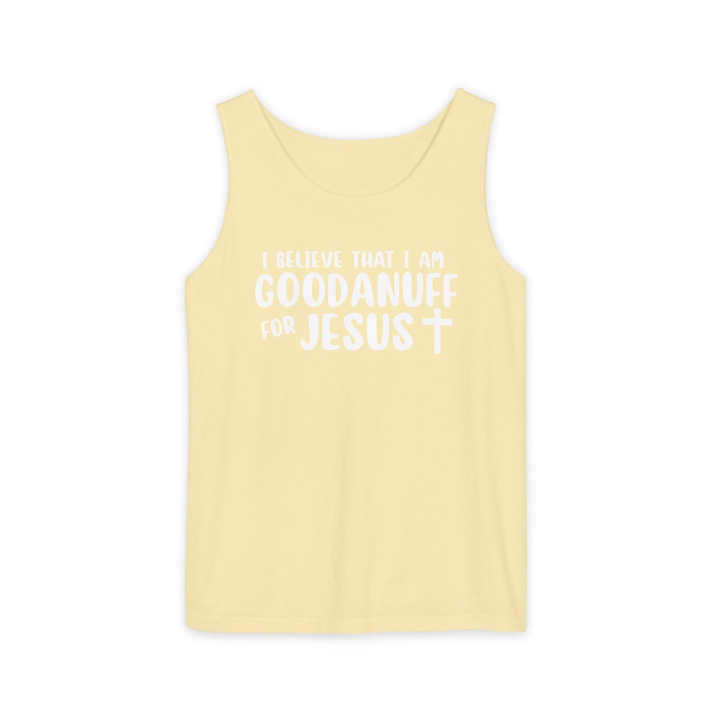 I Believe that I am GoodaNuff for Jesus Men's Lightweight Tank Top