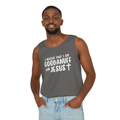 I Believe that I am GoodaNuff for Jesus Men's Lightweight Tank Top