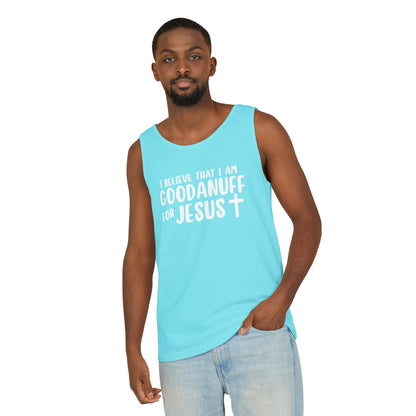 I Believe that I am GoodaNuff for Jesus Men's Lightweight Tank Top